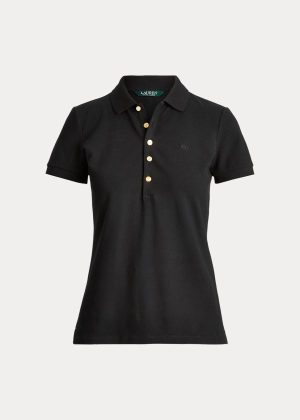 Camisa Polo Ralph Lauren Mujer Negros - Piqué - MDJLH5476